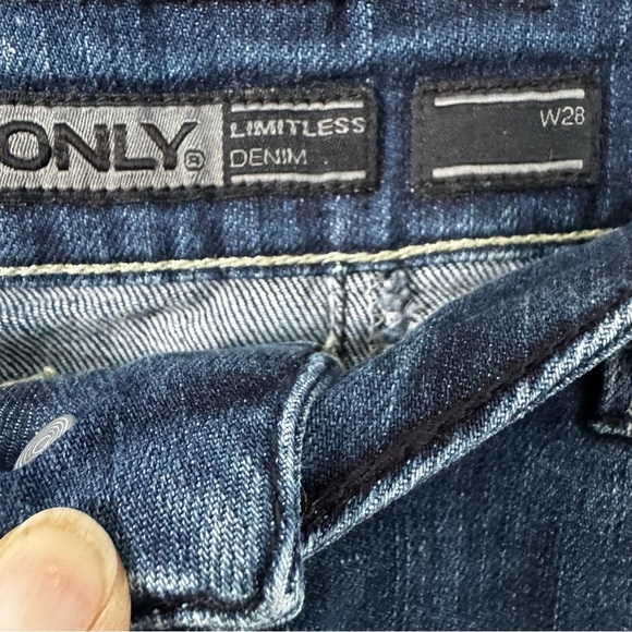 ONLY Limitless Denim Micro Mini Skirt – Dark Blue Jean Women’s Medium - Picture 3 of 5